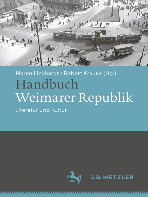 Title details for Handbuch Weimarer Republik by Maren Lickhardt - Available